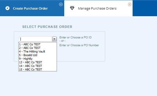 Create Purchase Order