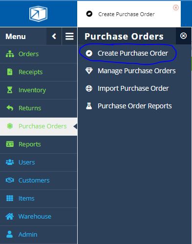Creating Purchase Order